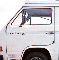 VW T25 Danbury  Renegade Door Stripe and Logo